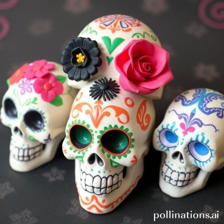 Decorating Sugar Skulls for Day of Dead