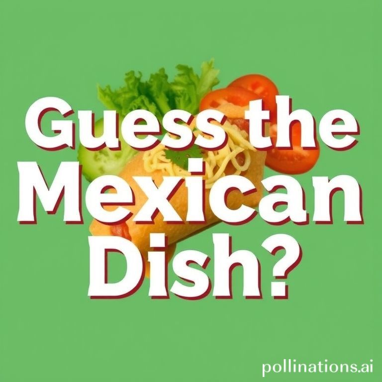 Guess the Mexican Dish: A Fun Culinary Quiz