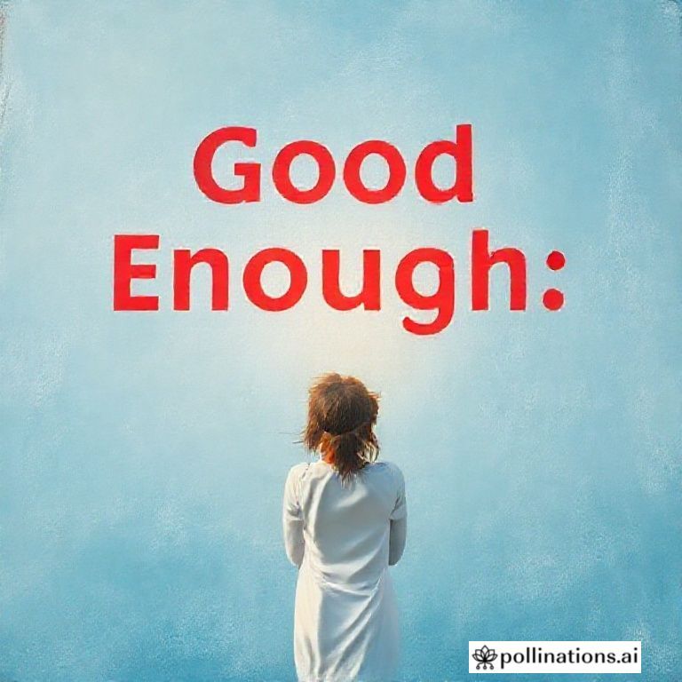 Good Enough: Letting Go of Perfectionism